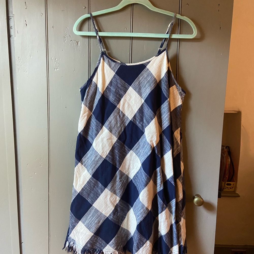 Universal Thread Blue and White Sleeveless Sundress